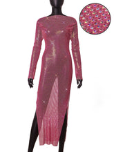 Load image into Gallery viewer, CATTLEGRET Mesh Crystal Dress
