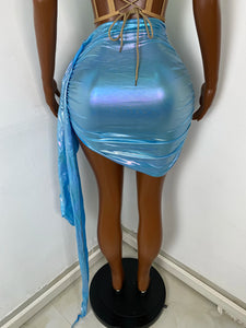 CHENGDU Metallic Corset Set