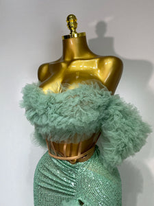 SHIJAZ Sparkly Sequins Two Piece Set