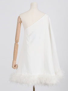 BLUE One Shoulder Mini