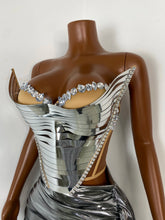 Load image into Gallery viewer, CHENGDU Metallic Corset Set
