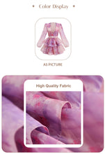Load image into Gallery viewer, SHANZHOU Bloom Peplum Mini Dress with Puff Sleeves
