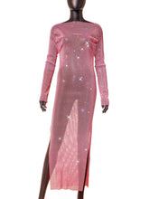 Load image into Gallery viewer, CATTLEGRET Mesh Crystal Dress
