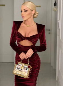 BILLY Velvet Midi