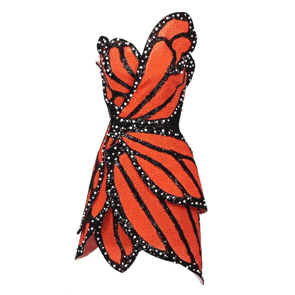 STORK Butterfly Mini Dress