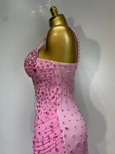 Load image into Gallery viewer, XIAMEN Pink Crystal Corset Gown
