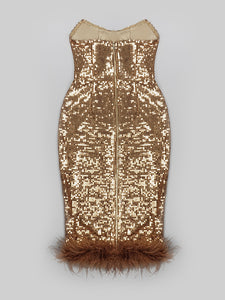 FINCHES Sequin Midi