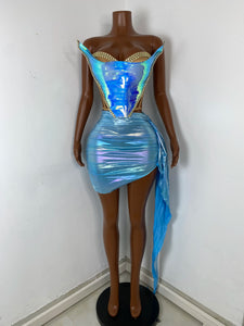CHENGDU Metallic Corset Set