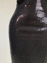 Load image into Gallery viewer, DALIAN Gold Sequin Halter Gown
