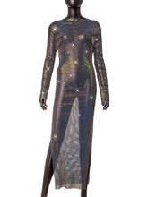 Load image into Gallery viewer, CATTLEGRET Mesh Crystal Dress
