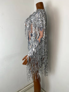 SHANGHAI Silver Tassel Playsuit