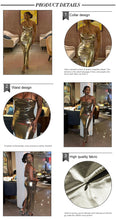 Load image into Gallery viewer, PENGUI Metallic Ankle Dress
