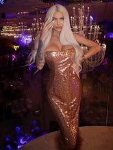 Load image into Gallery viewer, FINCHES Sequin Midi

