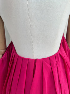 URUMQI Hot Pink Off-Shoulder Mini  with Halter Neck Ring