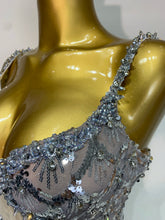 Load image into Gallery viewer, CHANIE Silver Mermaid Sequin Gown
