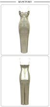 Load image into Gallery viewer, PENGUI Metallic Ankle Dress
