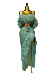 SHIJAZ Sparkly Sequins Two Piece Set