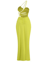 Load image into Gallery viewer, MARRIANE FANNIN Cut Out Long Dress
