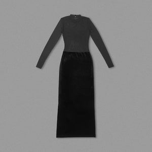 BERNI SEARLE Velvet Maxi Dress