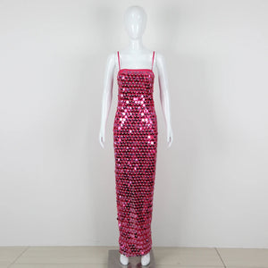 VICKY Sequin Ankle Dress