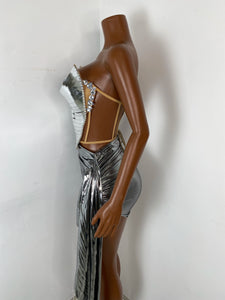 CHENGDU Metallic Corset Set