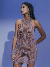 Load image into Gallery viewer, REXA Pearl Backless Dress
