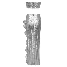 Load image into Gallery viewer, BUNTIE Sequin Top Skirt Set
