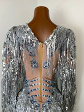 Load image into Gallery viewer, SHANGHAI Silver Tassel Playsuit
