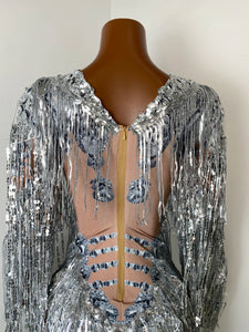 SHANGHAI Silver Tassel Playsuit