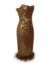 Load image into Gallery viewer, FINCHES Sequin Midi
