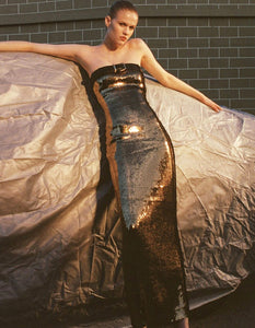 CANADAGOO Sequin Ankle Dress