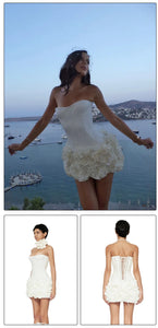 ROBYNN NESBITT Ruffle Floral Mini Dress