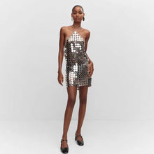 Load image into Gallery viewer, COLLARED Coin Dress
