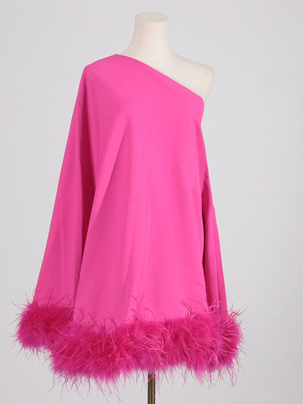 FUSCHIA One Shoulder Mini