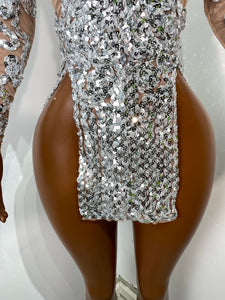 SHENZHEN Sequinned Mini Dress