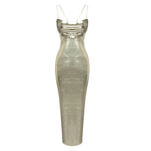 Load image into Gallery viewer, PENGUI Metallic Ankle Dress
