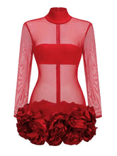 Load image into Gallery viewer, RUTH SACKS Mesh Floral Mini
