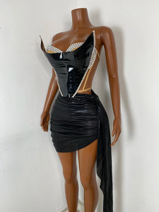CHENGDU Metallic Corset Set