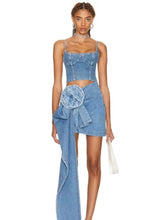 Load image into Gallery viewer, NIGHTJAR Denim Skirt Top Set
