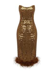 FINCHES Sequin Midi