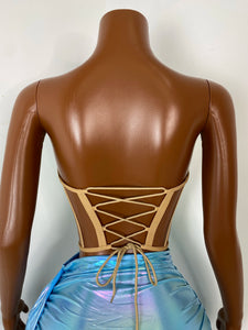 CHENGDU Metallic Corset Set