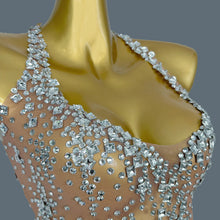 Load image into Gallery viewer, BESAN Mesh Crystal Dress
