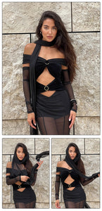 ARABELLA ELIZABETH See Through Long Dress