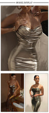 Load image into Gallery viewer, PENGUI Metallic Ankle Dress
