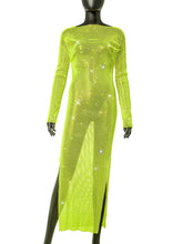 Load image into Gallery viewer, CATTLEGRET Mesh Crystal Dress
