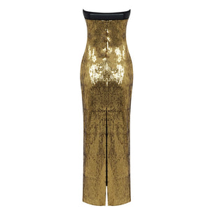 CANADAGOO Sequin Ankle Dress