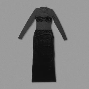 BERNI SEARLE Velvet Maxi Dress