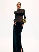 Load image into Gallery viewer, BERNI SEARLE Velvet Maxi Dress

