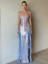 Load image into Gallery viewer, CURL Sequin Ruffle Dress
