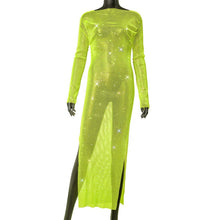 Load image into Gallery viewer, CATTLEGRET Mesh Crystal Dress
